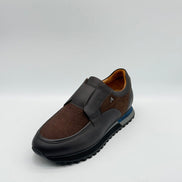 Leather & Wool Blend Velcro Slip-On