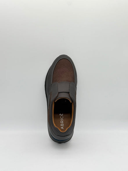 Leather & Wool Blend Velcro Slip-On