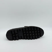 Patent Leather Penny Loafer with Silver Bar