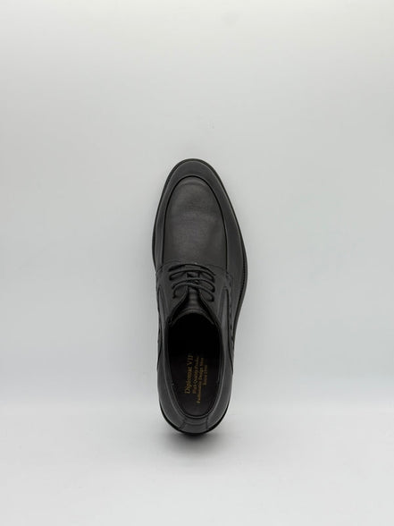 Pebbled Leather Apron-Toe Derby
