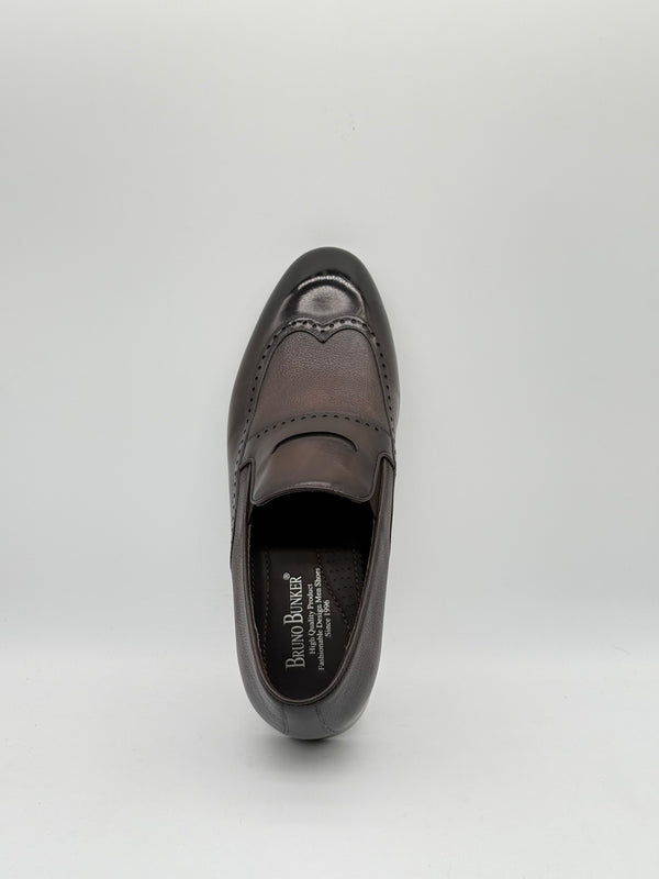 Cowskin Leather Wingtip Brogue Oxford