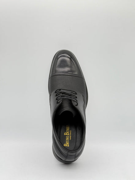 Cross-Grain Leather Cap-Toe Derby
