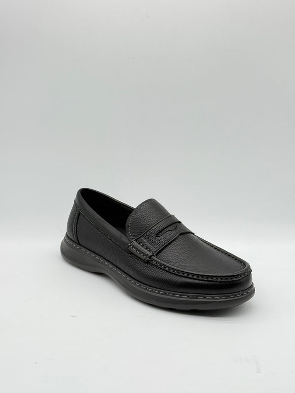 Pebbled Leather Comfort Penny Loafer