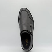 Navy Double Monk Strap Loafer