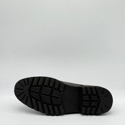 Pebbled Leather Double Monk Strap Shoe