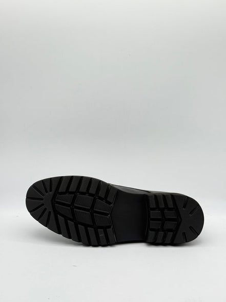 Pebbled Leather Double Monk Strap Shoe