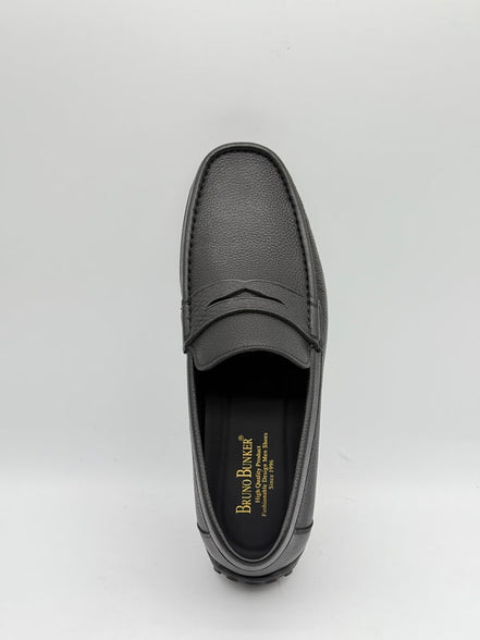 Pebbled Leather Driving Loafer
