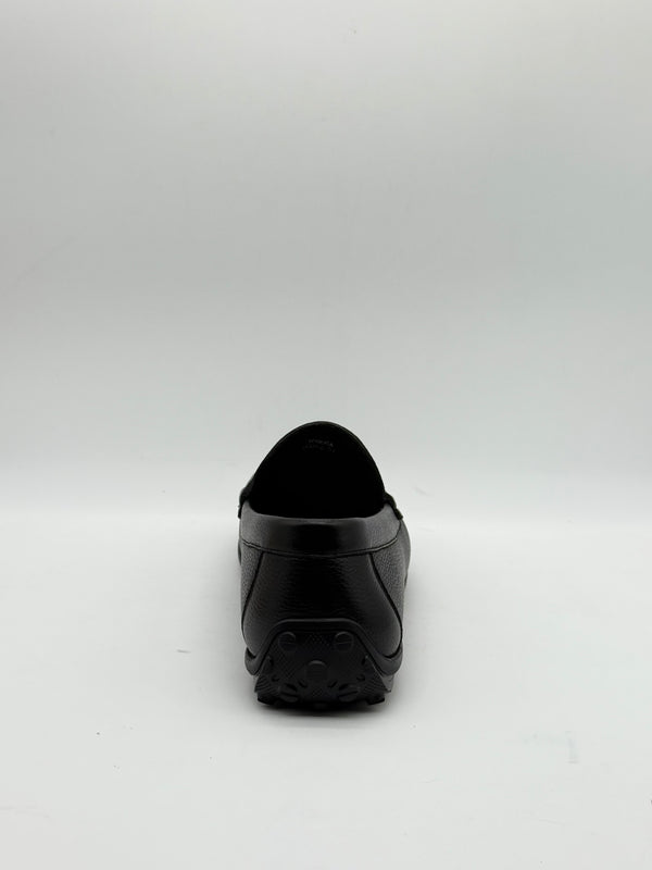 Pebbled Leather Driving Loafer