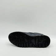 Pebbled Leather Elastic Slip-On Sneaker