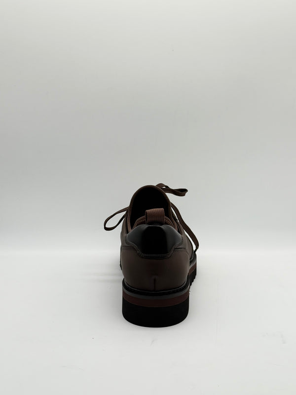 Pebbled Leather Hiking-Style Sneaker