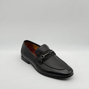 Pebbled Leather Horsebit Loafer
