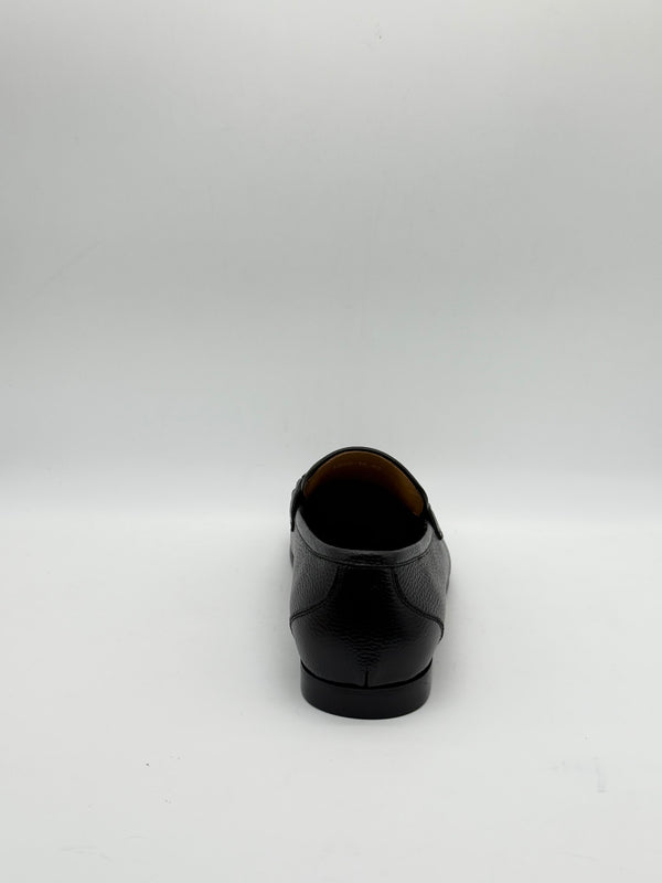 Pebbled Leather Horsebit Loafer