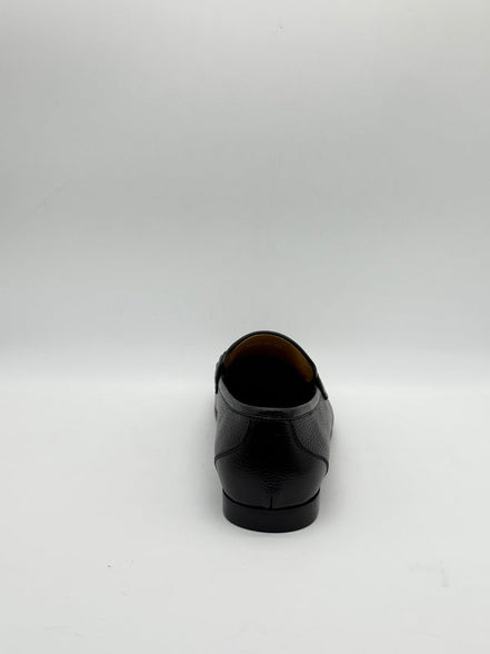 Pebbled Leather Horsebit Loafer