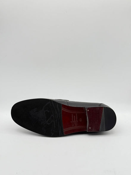 Pebbled Leather Horsebit Loafer