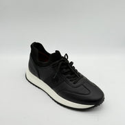 Pebbled Leather & Knit Collar Runner