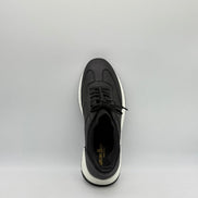 Pebbled Leather & Knit Collar Runner