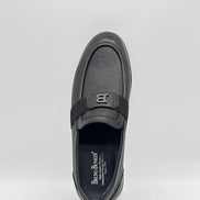 Pebbled Leather Logo Loafer