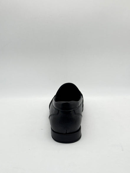 Pebbled Leather Logo Loafer