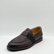 Pebbled Leather Logo Loafer