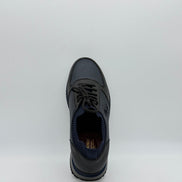 Pebbled Leather Logo Runner