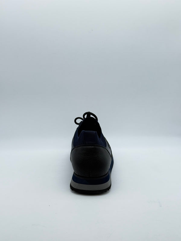 Pebbled Leather Logo Runner