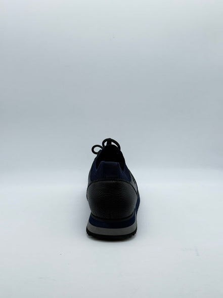 Pebbled Leather Logo Runner