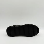 Pebbled Leather Logo Runner Sneaker