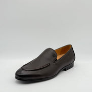 Pebbled Leather Logo Slip-On Loafer