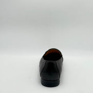 Pebbled Leather Logo Slip-On Loafer