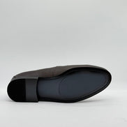 Pebbled Leather Logo Slip-On Loafer
