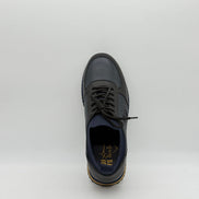 Pebbled Leather Logo Sneaker