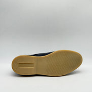 Pebbled Leather Moc-Toe Derby