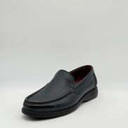 Pebbled Leather Moc-Toe Slip-On