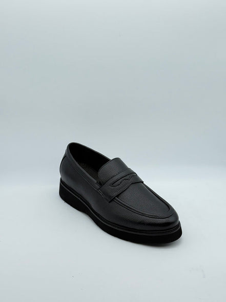 Black Two-Tone Penny Loafer