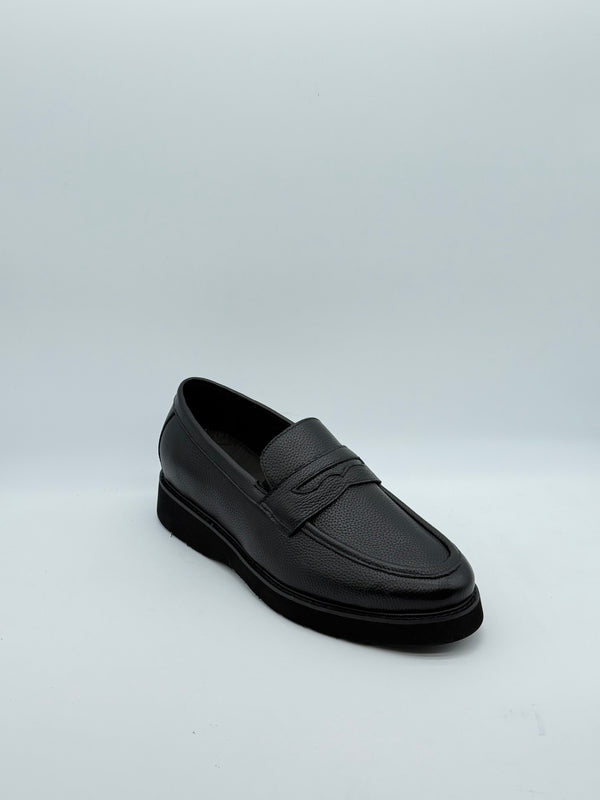 Black Two-Tone Penny Loafer
