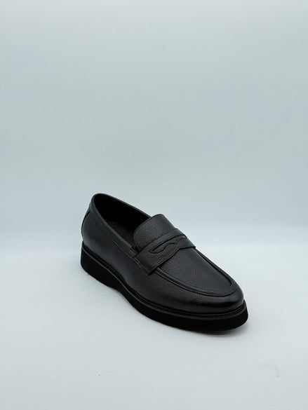 Black Two-Tone Penny Loafer