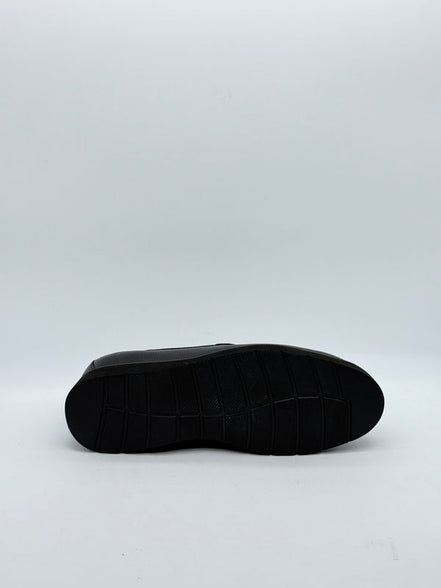 Black Two-Tone Penny Loafer