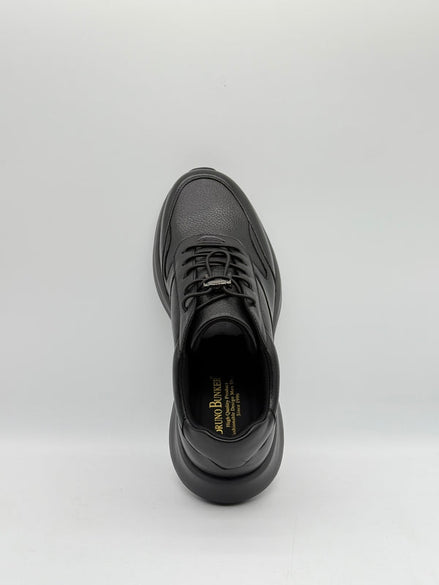 Pebbled Leather Runner Sneaker