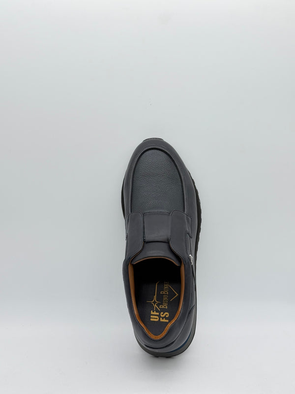 Pebbled Leather Slip-On Sneaker