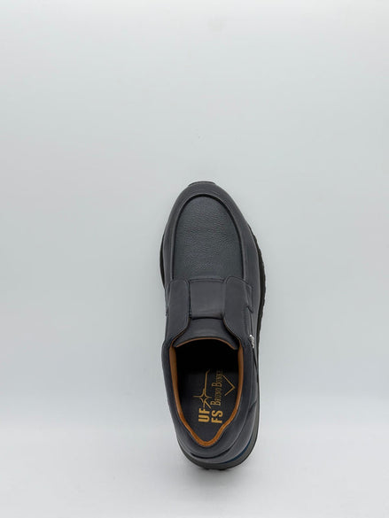 Pebbled Leather Slip-On Sneaker