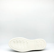 Pebbled Leather Stripe Band Loafer - Navy