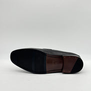 Smooth Leather Slim-Heel Penny Loafer