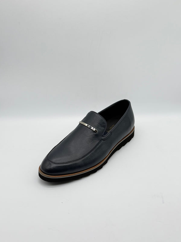 Smooth Leather Bar Loafer