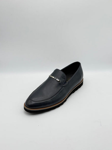 Smooth Leather Bar Loafer