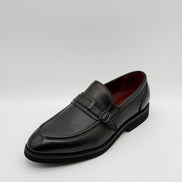 Smooth Leather Buckle Loafer