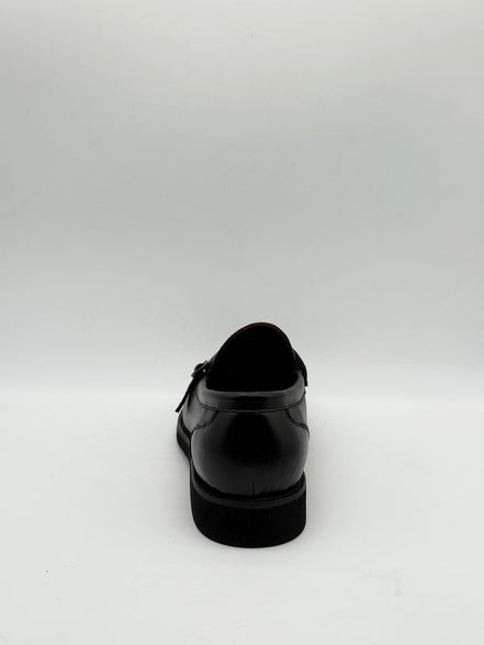 Smooth Leather Buckle Loafer
