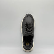 Smooth Leather & Knit Collar Runner Sneaker