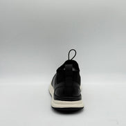 Smooth Leather & Knit Collar Runner Sneaker