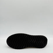 Smooth Leather & Knit Collar Runner Sneaker
