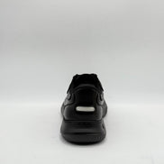 Smooth Leather Moc-Toe Casual Lace-Up